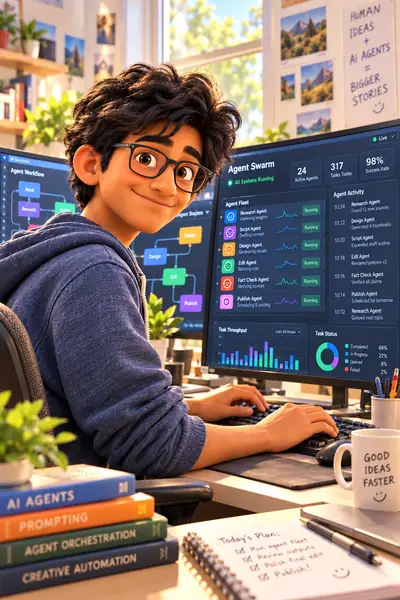 Dinesh's desk