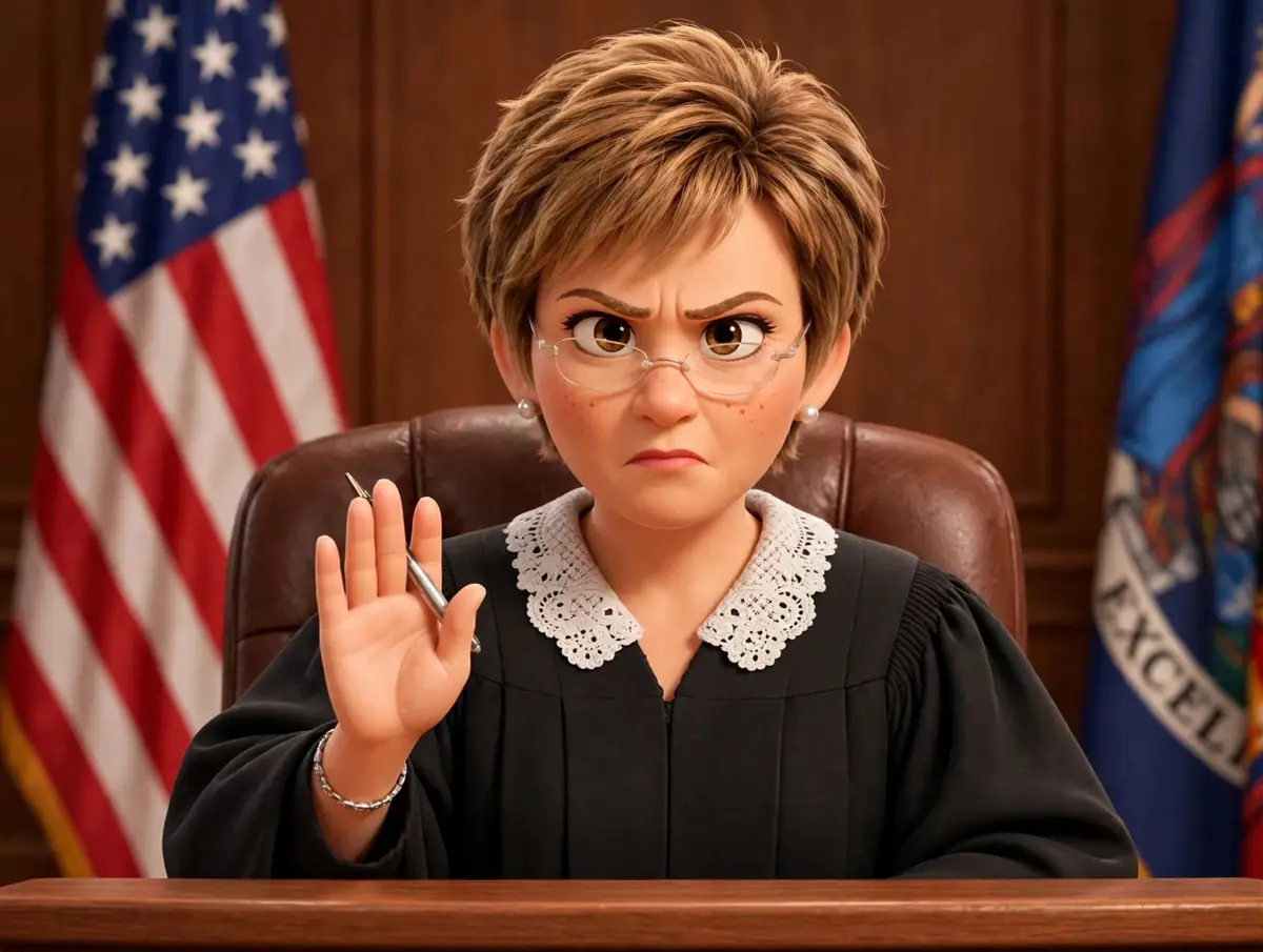 Judge Tootie, Pixar-style portrait